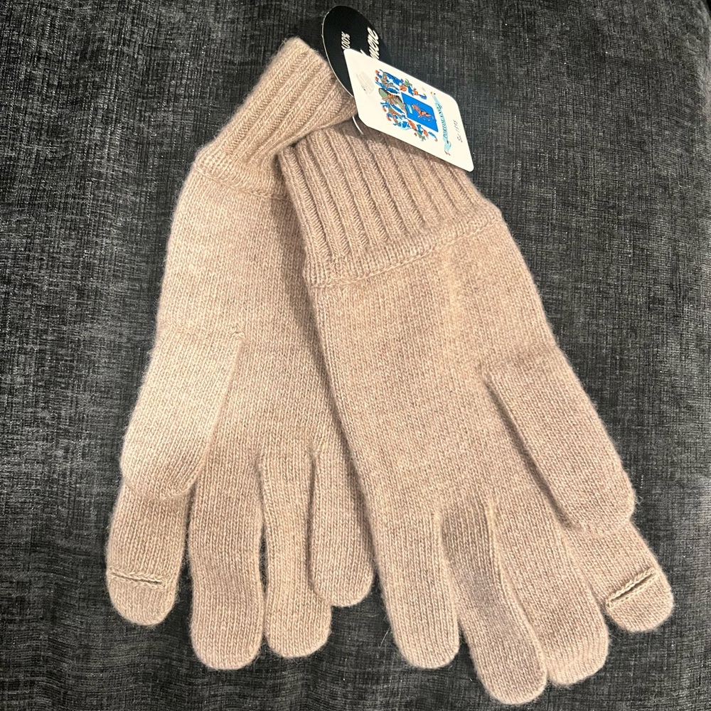Portolano 100% Cashmere Tech Gloves